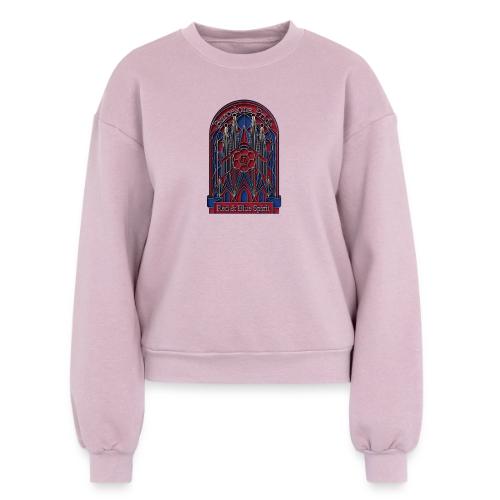 Barcelona Scarlet Pride T Shirt, Vibrant City Gift - Women's Fleece Crewneck Sweatshirt