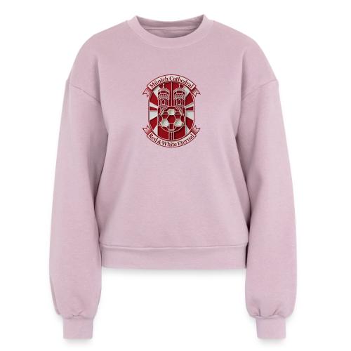 Munich Cathedral T Shirt, German Football Fan Gift - Women's Fleece Crewneck Sweatshirt