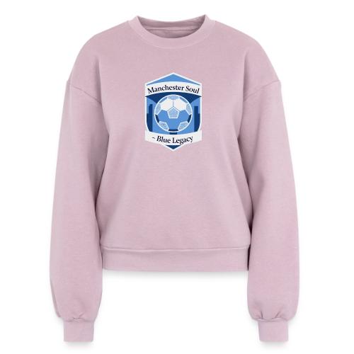 Manchester Soul Soccer City Emblem T Shirt, Gift - Women's Fleece Crewneck Sweatshirt