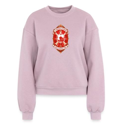 Red London Cannon T Shirt,Football City Pride Gift - Women's Fleece Crewneck Sweatshirt