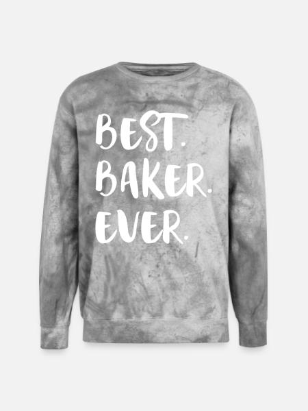 Best Baker Ever - Unisex Colorblast Crewneck Sweatshirt - smoke