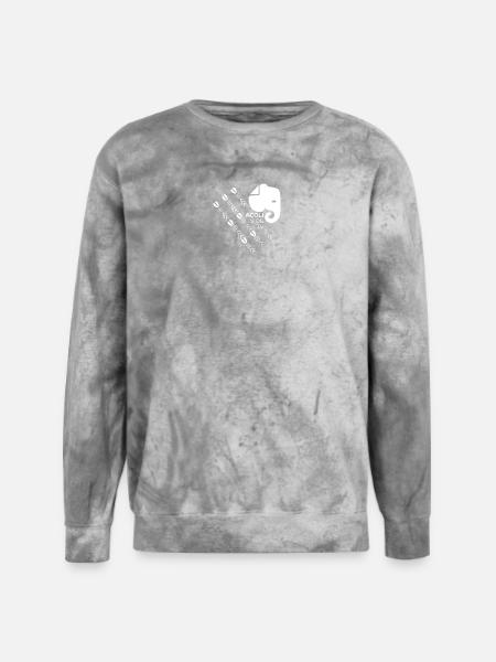 Acoli Side TV Graphic Pattern - Unisex Colorblast Crewneck Sweatshirt - smoke