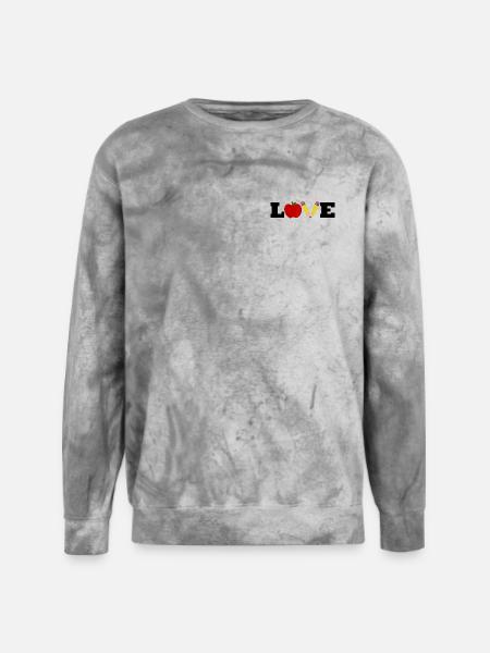 LOVE - School - Unisex Colorblast Crewneck Sweatshirt - smoke