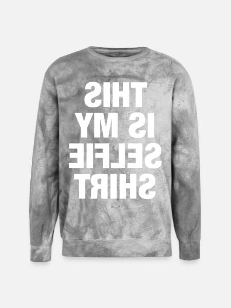 This is My Selfie - Unisex Colorblast Crewneck Sweatshirt - smoke