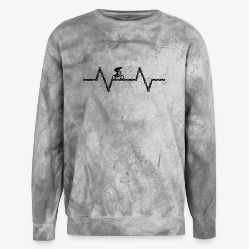 bmx bike heartbeat - Unisex Colorblast Crewneck Sweatshirt