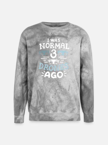Drone Pilot Drone Operator - Unisex Colorblast Crewneck Sweatshirt - smoke