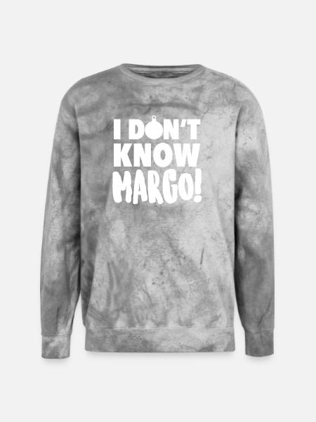 IDontKnowMargo Bold Text - Unisex Colorblast Crewneck Sweatshirt - smoke
