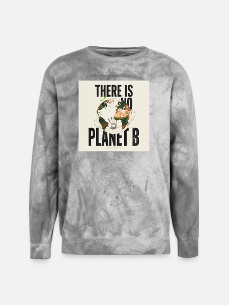 There Is No Planet B - Unisex Colorblast Crewneck Sweatshirt - smoke