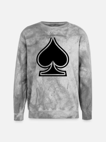 Spades - Unisex Colorblast Crewneck Sweatshirt - smoke