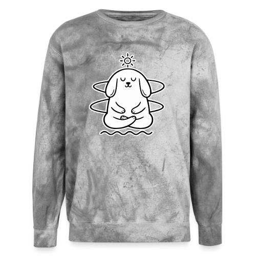 Cute Meditating Bunny Zen Yoga Animal - Unisex Colorblast Crewneck Sweatshirt