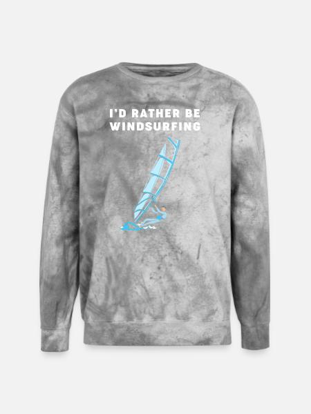 Windsurfer Water Sports Windsurfing - Unisex Colorblast Crewneck Sweatshirt - smoke