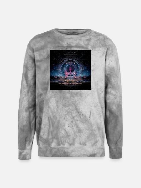 Cosmic Nebula - Unisex Colorblast Crewneck Sweatshirt - smoke