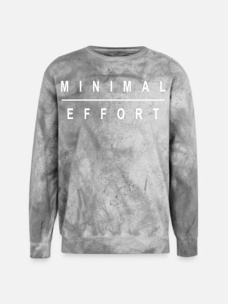 MINIMAL EFFORT - Unisex Colorblast Crewneck Sweatshirt - smoke