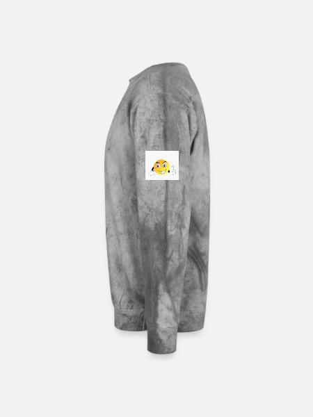 FUCK YOU - Unisex Colorblast Crewneck Sweatshirt - smoke
