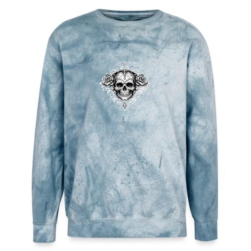 Gothic Filigree Skull - Unisex Colorblast Crewneck Sweatshirt