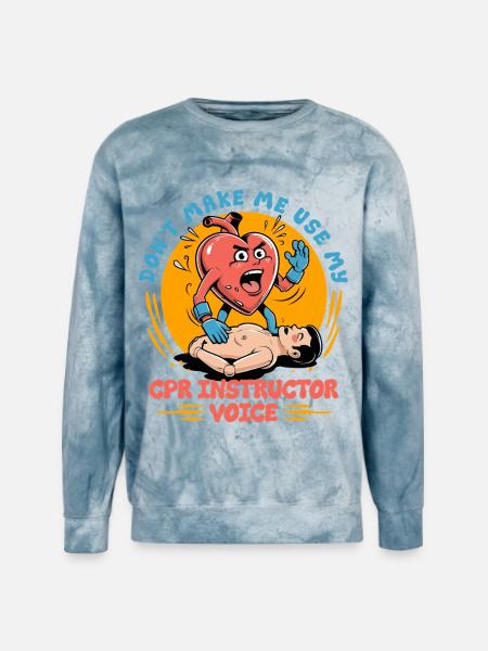 CPR Instructor Paramedic - Unisex Colorblast Crewneck Sweatshirt - ocean