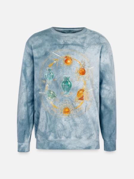 Glass Blowing - Unisex Colorblast Crewneck Sweatshirt - ocean