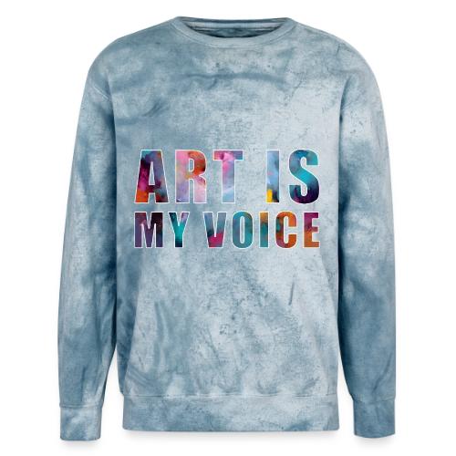 Art Is My Voice - Unisex Colorblast Crewneck Sweatshirt