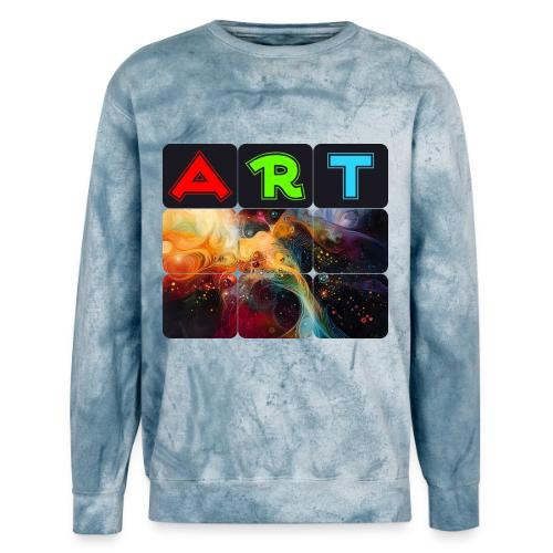 Waves of Art - Unisex Colorblast Crewneck Sweatshirt