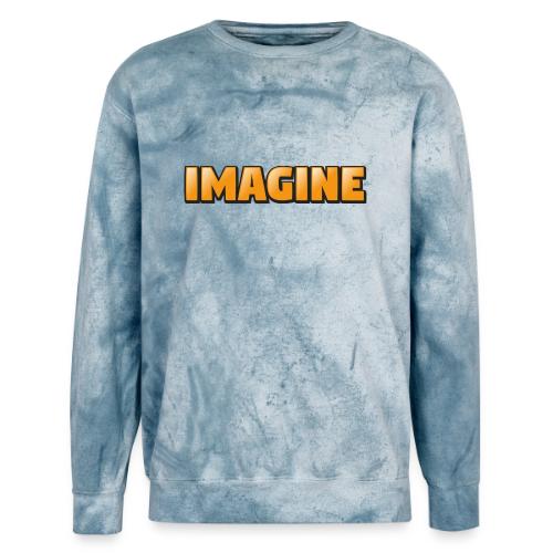 Imagine Word Art – Creative Gradient Design - Unisex Colorblast Crewneck Sweatshirt