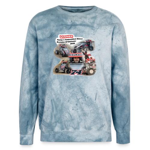 Luke Hall - Eldora Speedway FFN#1 Design 1 - Unisex Colorblast Crewneck Sweatshirt