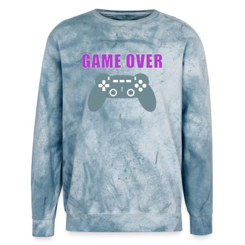Game Over Gamer Controller Design - Unisex Colorblast Crewneck Sweatshirt