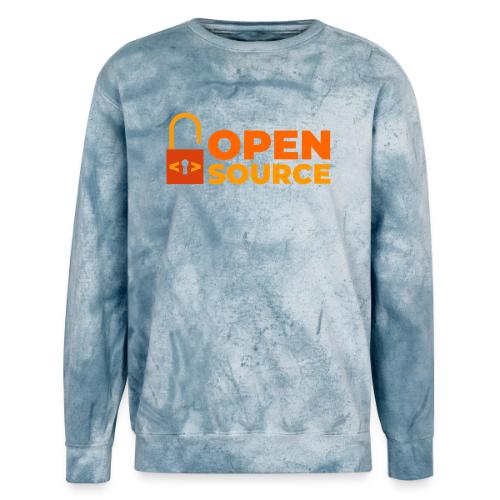 Open Source: Code is Freedom - Unisex Colorblast Crewneck Sweatshirt