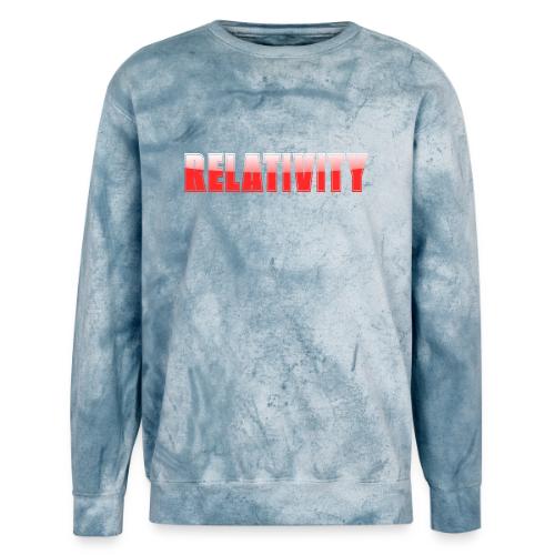 Relativity Science Typography Design - Unisex Colorblast Crewneck Sweatshirt