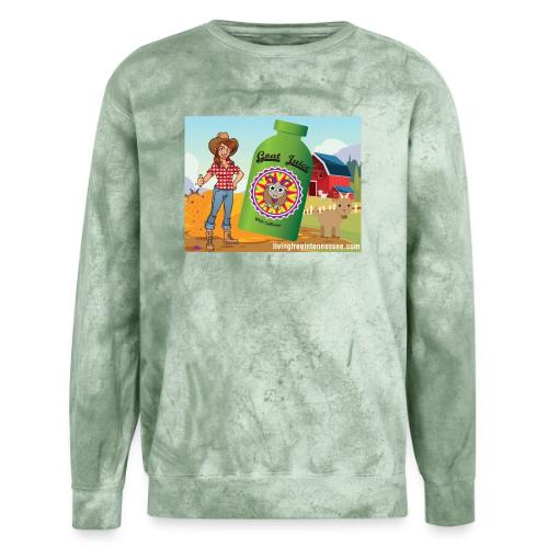 Nicole Sauce's Goat Juice - Unisex Colorblast Crewneck Sweatshirt