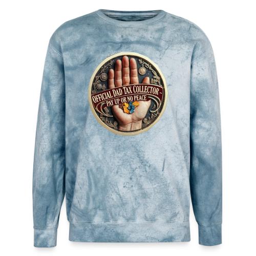 Dad Tax Collector Medallion T Shirt - Unisex Colorblast Crewneck Sweatshirt