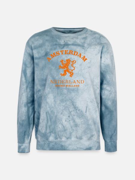 AMSTERDAM Netherlands - Unisex Colorblast Crewneck Sweatshirt - ocean