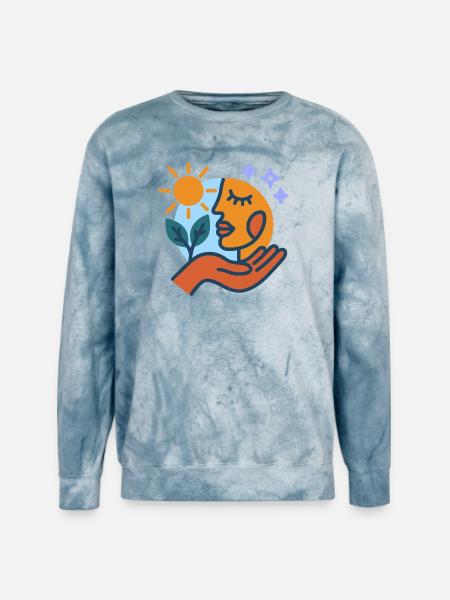 Serenity - Unisex Colorblast Crewneck Sweatshirt - ocean