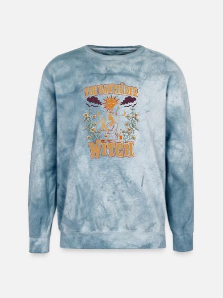 Bartender Mixologist The Bartender Witch - Unisex Colorblast Crewneck Sweatshirt - ocean