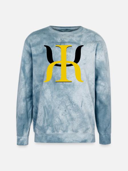 Golden Lambda Glyph - Unisex Colorblast Crewneck Sweatshirt - ocean