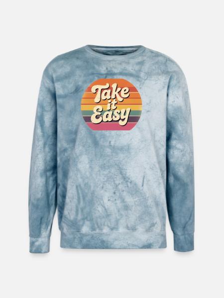 Take it easy - Unisex Colorblast Crewneck Sweatshirt - ocean