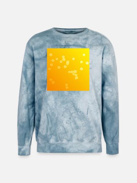 pretty yellow bubbles - Unisex Colorblast Crewneck Sweatshirt - ocean