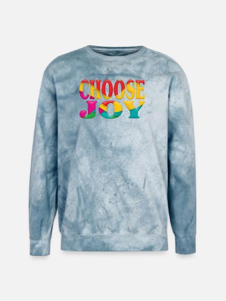 Choose joy - Unisex Colorblast Crewneck Sweatshirt - ocean