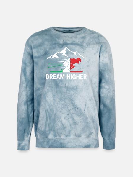Dream Higher Alpine Skier - Unisex Colorblast Crewneck Sweatshirt - ocean