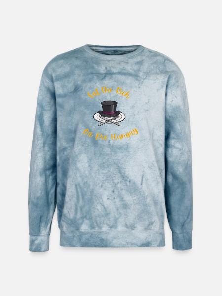 Eat the rich - Unisex Colorblast Crewneck Sweatshirt - ocean