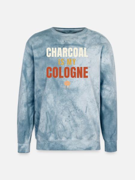 Charcoal Is My Cologne BBQ - Unisex Colorblast Crewneck Sweatshirt - ocean