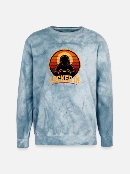 Locked In Retro Gamer - Unisex Colorblast Crewneck Sweatshirt - ocean