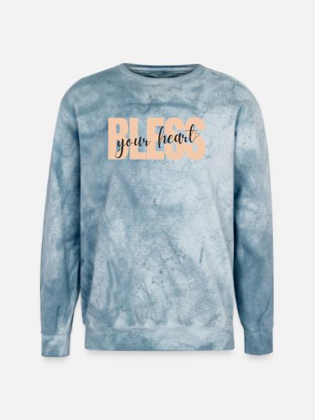 Bless your heart - Unisex Colorblast Crewneck Sweatshirt - ocean