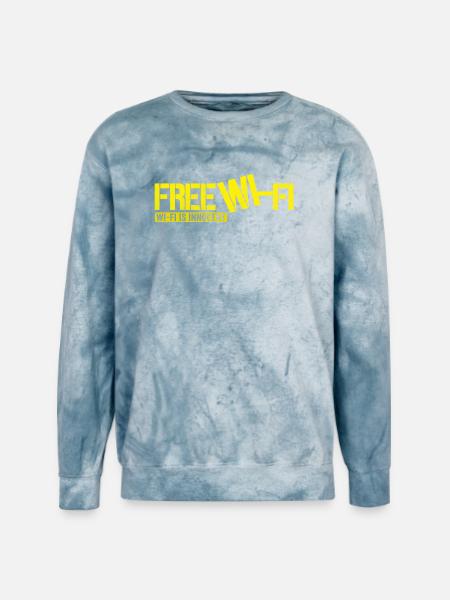 Wi-Fi is Innocent - Unisex Colorblast Crewneck Sweatshirt - ocean