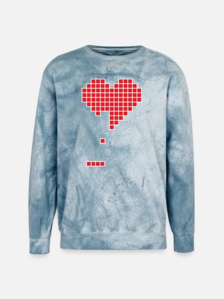 Broken heart - Unisex Colorblast Crewneck Sweatshirt - ocean