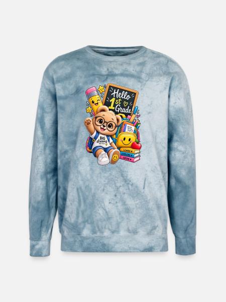 Go to school 🎒 - Unisex Colorblast Crewneck Sweatshirt - ocean