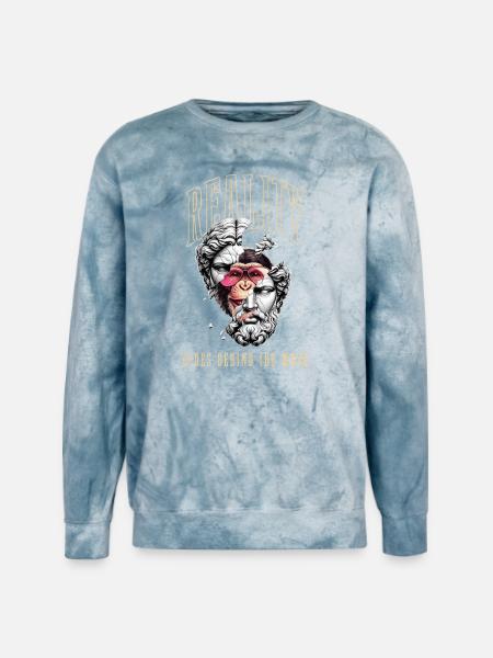 Face - Unisex Colorblast Crewneck Sweatshirt - ocean