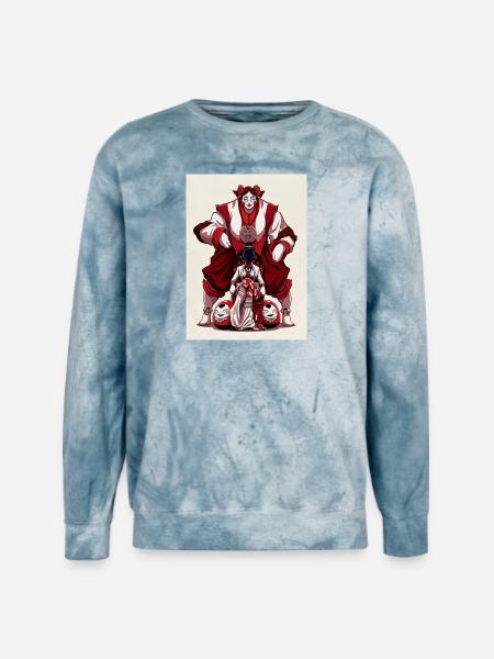 Gothic Matryoshka Queen - Unisex Colorblast Crewneck Sweatshirt - ocean