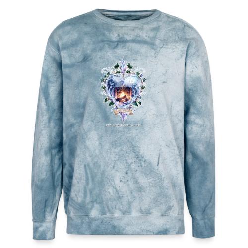 Imbolc Candle Veil T-Shirt | Veiled Rebirth - Unisex Colorblast Crewneck Sweatshirt