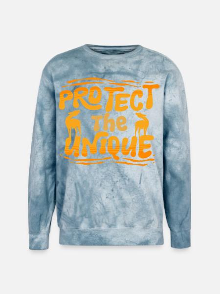Okapi Protect The Unique - Unisex Colorblast Crewneck Sweatshirt - ocean