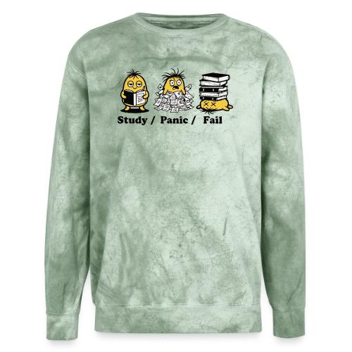 Funny Student Study Panic Fail Back To School - Unisex Colorblast Crewneck Sweatshirt